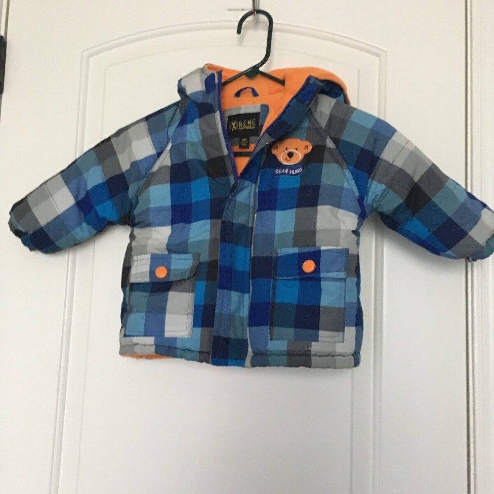 iXtreme Toddler Baby Boys Fleece Lined Coat Sz 24M Multicolor
